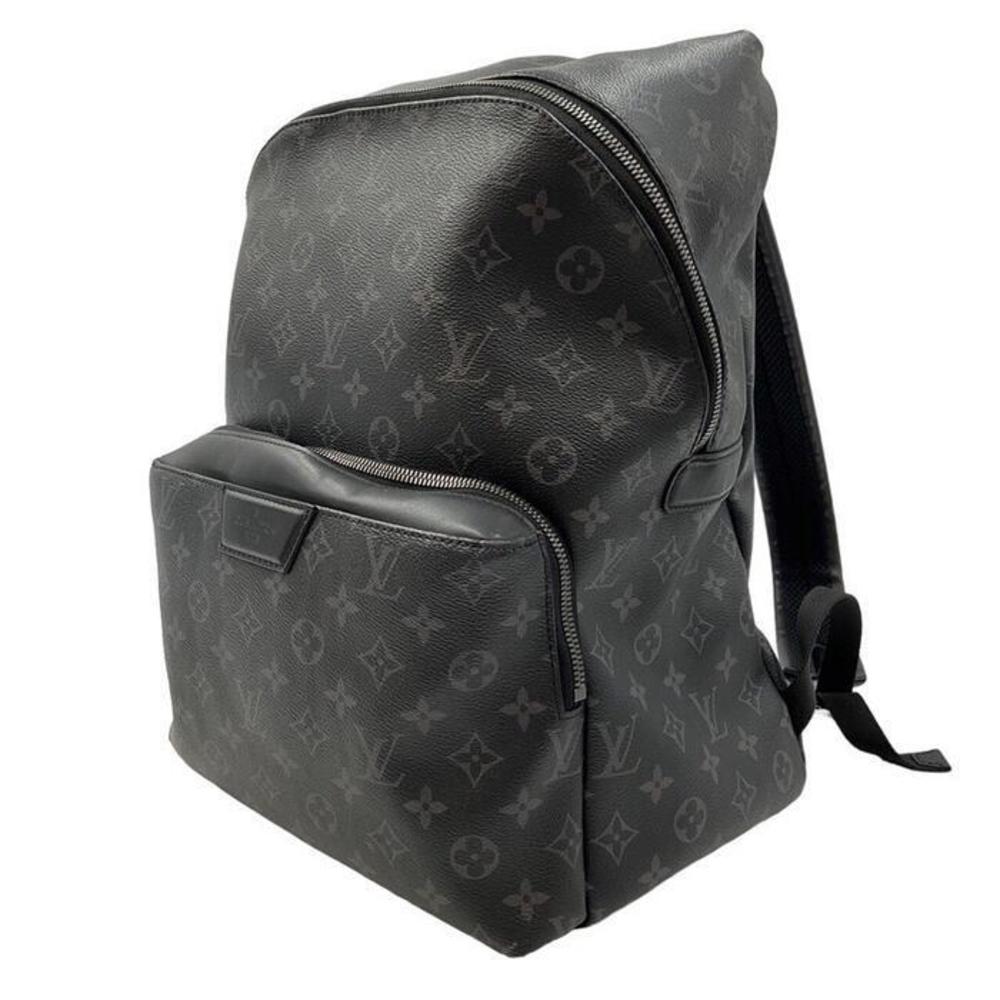 Louis Vuitton Leather Backpack Gray Eclipse Black… - image 1